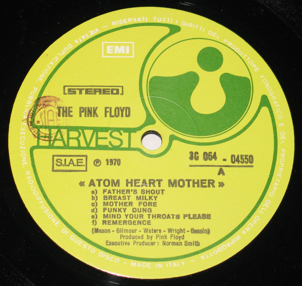 High Resolution Photo #5 PINK FLOYD Atom Heart Italy 